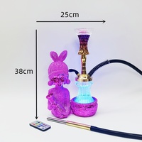 Décoration d'intérieur créative unique narguilé Nargila résine artisanat lumière luxe fille décoration miroir Shisha Chicha