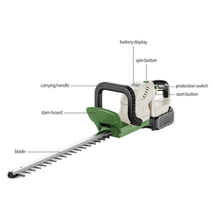 Accessoire de taille-haie pour mini-excavatrice avec double ciseaux, alimentation par batterie lithium-ion pour usage domestique et jardinage - Product Image 2