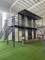 Mobil-home portable avec salle de bain et cuisine intégrées pour site hôtelier extérieur, bureau et télétravail