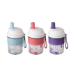 Portable <b>Plastic</b> Water Bottle Multi Color For Students Outdoor Sports Home Use With Lid And Strap - Product Image 5