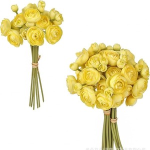Magnifique bouquet de lotus artificiel en soie, 6 tiges, pour décoration de mariage et de maison - Product Image 2