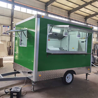 Camionnette multifonctionnelle certifiée DOT en tôle galvanisée, bar mobile, remorque à bar, camion de crème glacée pour la restauration rapide