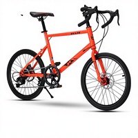 Vélo de route et de ville à freins à disque, avec guidon drop-bar et vitesses variables, roues en alliage d'aluminium de 20 pouces, idéal pour la course - Meilleures ventes