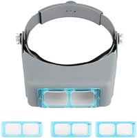 Head Mount Magnifying Glass,Headband Magnifier Professional Jeweler Loupe Hands-Free Reading Magnifier