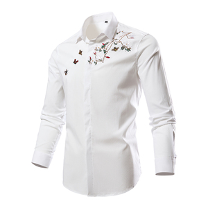 Nuova Elegante Camicia Autunnale con Logo Personalizzato, 65% Cotone 35% Poliestere, Moda <span class=keywords><strong>Uomo</strong></span> 1155 - Product Image 2