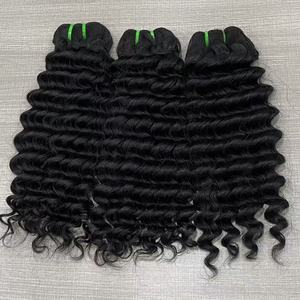 Extensiones virgen de cabello natural, extensiones de cabello humano <span class=keywords><strong>filipino</strong></span> sin procesar con ondas de agua crudas estiradas de 18 pulgadas - Product Image 4