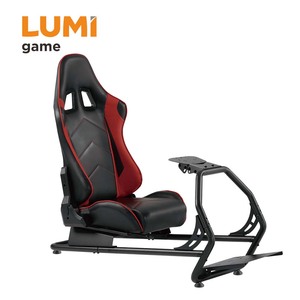 LRS03-BS classique simulateur Cockpit siège de course fabricant Sim Rig chaise de jeu avec support de pédale de roue pour Logitech <span class=keywords><strong>Fanatec</strong></span> - Product Image 1