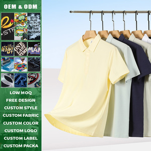 Camisa de Golf Casual de Manga Corta Sorona Unisex, Personalizada, Premium, 210gsm, Transpirable, Resistente a las Arrugas, de Color Sólido, para Verano - Product Image 3