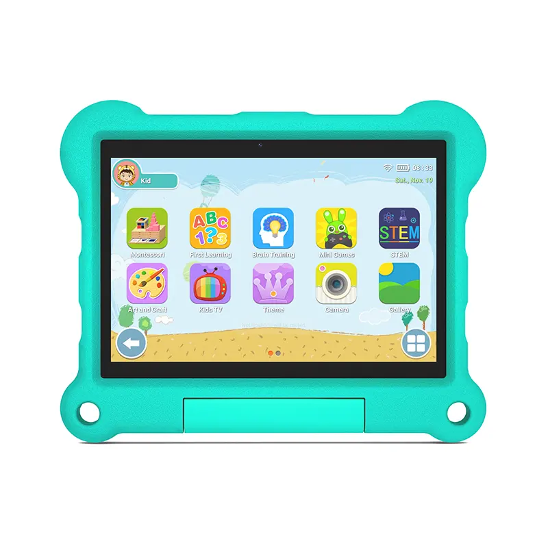 Tablet educativo per bambini da 10.1 pollici SC9863A 4 + 64GB android 11 con slot per sim card tablet 4G LTE con gioco di puzzle