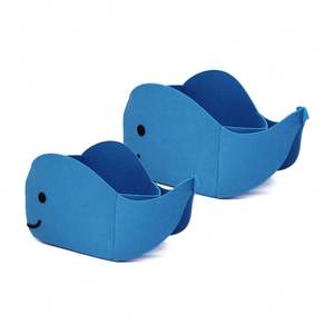 Blue Whale Cute Animal <b>Baby</b> Felt Toy <b>Storage</b> Tray Organizer Animal Felt <b>Storage</b> <b>Basket</b> - Product Image 5