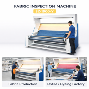 Machine d'inspection et de bobinage des tissus, machine d'inspection du tissu, équipement de contrôle de la qualité des textiles, fabricant - Product Image 1