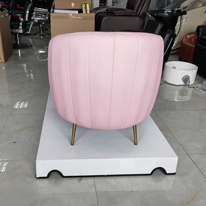 Modern pink Salon Furniture Foot Manicure Spa Chair White Rectangular Base No Plumbing Round Sofa Pedicure Chair - Product Image 6