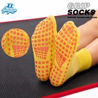 Chaussettes antidérapantes en silicone gonflables pour trampoline de terrain de jeu intérieur, prêtes à être expédiées