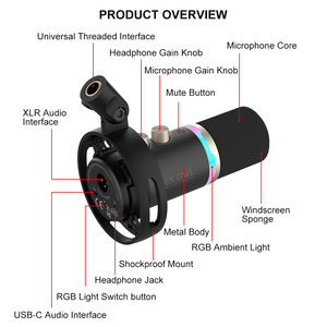 Microphone de jeu SADES Apex Owl, réglable, flexible, prêt à l'emploi, <span class=keywords><strong>micro</strong></span> de jeu <span class=keywords><strong>pour</strong></span> l'esport, l'enregistrement vocal - Product Image 2