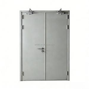 Porte intérieure en acier ignifugée avec <span class=keywords><strong>panneau</strong></span> <span class=keywords><strong>de</strong></span> vision en <span class=keywords><strong>verre</strong></span> pour projets <span class=keywords><strong>de</strong></span> construction résidentielle - Product Image 2