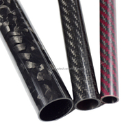Tube de protection en fibre de carbone forgée, connecteur de tube carré pour perche télescopique alimentée en eau, perche de nettoyage de vitres en fibre de carbone 3K