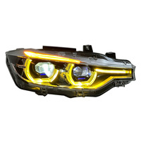 Phare LED bicolore SJC pour BMW Série 3 F31 F30 F35 2013-2019 Projecteur laser Phare Plug and Play Accessoires de voiture