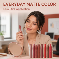 Crayon à Lèvres Mat Végétalien Minéral Crémeux Personnalisable 5G Imperméable – Offre Spéciale