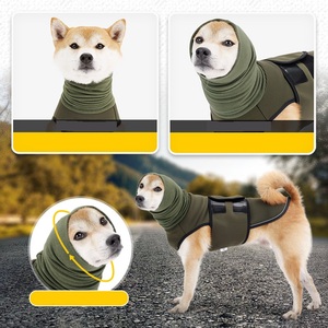 Fabrika duygusal çok fonksiyonlu köpek anksiyete ceket Anti anksiyete sakinleştirici nefes yumuşak evcil hayvan yeleği gök gürültülü havai fişek için - Product Image 3