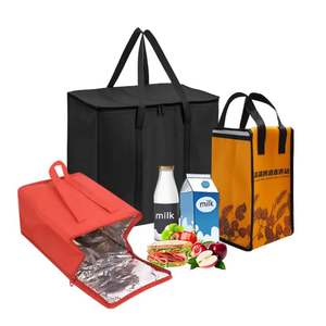 Sacs isothermes pliables robustes en tissu non tissé épaissi, imperméables et écologiques, pour usage extérieur - Product Image 1