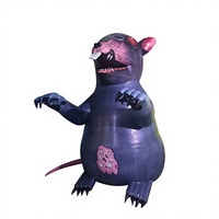Ballons géants gonflables en forme de rats de protestation - Tissu Oxford commercial, tailles personnalisables (3m/4m/5m), ventilateur intégré, gonflage LED