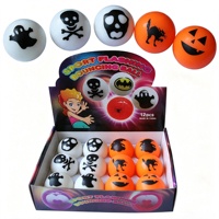Direkt ab Werk: 5,5 cm TPR Leucht-Hüpfball – Tragbares, weiches Gummi-Spielzeug für Kinder, ideal für Marktstände, mit individuellem Logo bedruckbar, als Geschenk geeignet