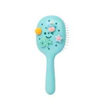 Peigne à trous Rowsenhoo, peut être personnalisé avec n'importe quelle combinaison, brosse à cheveux massante pour le cuir chevelu avec grattoir de nettoyage au fond, avec 4 accessoires