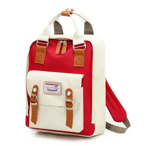 Оптовая продажа ярких цветов контрастный коллаж в японском уличном стиле тоут рулоны для школьных сумок для путешествий колледжа сумки для подростков