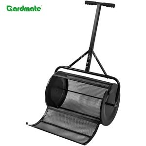 24 Inch <strong>Lawn</strong> Compost Spreader Roller for Garden Top Soil Manure Mulch Top Dressing Compost Spreader Peat Moss Roller - Product Image 2