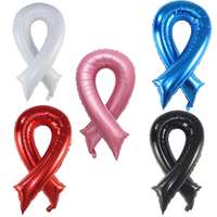 Ballon en aluminium en forme de nœud pour événements caritatifs, collectes de fonds, sensibilisation, fêtes de santé, décoration à l'hélium, cadeaux - Vente en gros