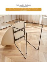 Fauteuil rétro en forme d'œuf avec pieds en métal pour salon, café, salle à manger, décoration intérieure
