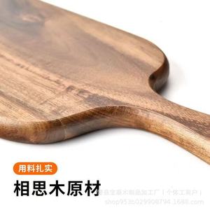 Tabla de Cortar de Madera de Acacia de 41x12x1.5 cm con Asa, Rectangular, Antibacteriana, para Uso Doméstico en la Cocina - Product Image 4