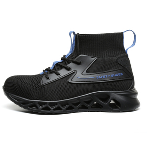 Anti statique ESD acier orteil contre l'électricité poids léger en cuir jaune sécurité bottes de travail chaussures sans moins pour hommes - Product Image 1