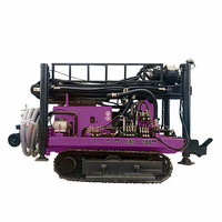 Plateforme de forage hydraulique pour puits d'eau, machine de forage de puits d'eau souterraine portable de 200 m de profondeur