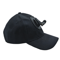 Casquette de chapeau de soleil noir pour Gopro Hero 13 12 11 10 9 8 7/Insta360 X5 X4 X3 X2/Eken/DJI OSMO Action 5 4 Pro accessoires de caméra