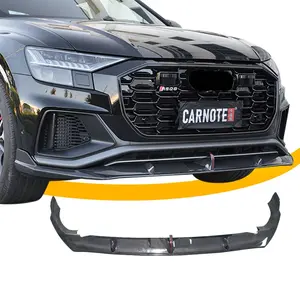 2018-2022 Q8 Front Bumper Lip Front Diffuser Body Kit Spoiler Canard Splitter Carbon Fiber For Audi Q8 2020-2022