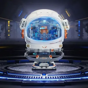 Wekki 506511 Creative Universe Explore Model Space Capsule Astronaut Helmet Steam Educational Toys Gifts Building Blocks Sets - Product Image 4