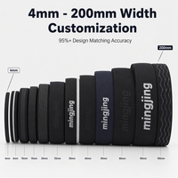 Bande élastique en nylon et spandex GRS de haute qualité avec logo personnalisé en jacquard, douce, antidérapante, en silicone, pour sous-vêtements et boxers