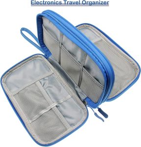 Free Sample Canvas Cable File <b>Bag</b> with 6 Detachable <b>Dividers</b> Zipper Closure High Capacity for Cords & DJ Gear - Product Image 5