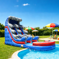 Toboggan aquatique gonflable en PVC commercial, utilisation intérieure/extérieure, pour adultes, enfants, écoles, centres commerciaux, maison, certifié CE, piscine