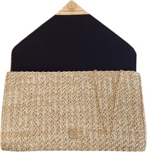 Wholesale Woman Fashion Bag White Bamboo Beauty Cosmetics Travel <b>Makeup</b> Bag <b>case</b> - Product Image 2