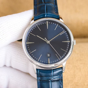 Reloj de Pulsera Sofisticado con Esfera Azul para Hombre, Caja Plateada de Alta Calidad, Mecanismo Automático, Gran Venta 2026 - Product Image 4