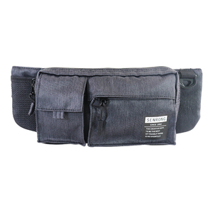 Sac banane imperméable en nylon pour sports de plein air, course à pied, jogging, moto, avec poches zippées, personnalisable, unisexe, motif lettre tendance - Product Image 2