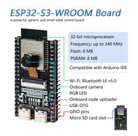 Carte de développement ESP32-S3-WROOM CAM à prix d'usine, OV2640 WiFi N16R8 MicroPython avec code d'exemple et tutoriel
