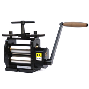 เครื่องรีดโลหะแบบมือหมุน รุ่น Tasanol ขนาด 130x65 มม. แบบเรียบเต็มแผ่น สำหรับทำเครื่องประดับ เครื่องรีดเหล็กแบบมือหมุน - Product Image 3