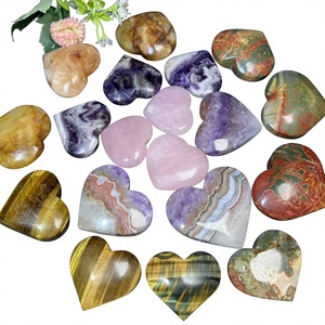 Cristaux naturels de haute qualité en forme de cœur, pierres précieuses en vrac pour la guérison par le Reiki, les chakras, les cadeaux de mariage et la décoration spirituelle de la maison - Product Image 1