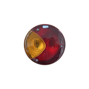 Luz Trasera LED Redonda Universal de 10 cm con Lente Roja de 12 V para Carrito de Golf Ez Go Turf T, Actualización Retrofit - Product Image 1