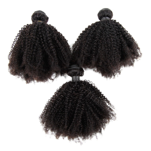10a 12a Afro Xoăn Trinh Nữ Tóc Bó Nhà Cung Cấp, Đôi Sợi Ngang Tự Nhiên Brazil Con Người Remy Tóc Weave Bó Với Đóng Cửa - Product Image 2