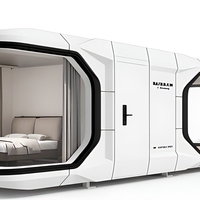 Maison préfabriquée moderne en conteneur, cabine modulaire irrégulière en panneaux sandwich EPS, unité hôtelière étanche