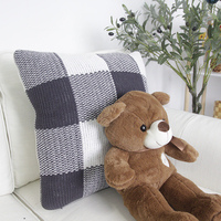 Taie d'oreiller avec logo personnalisé housse de coussin oreiller confortable en tricot de polyester pour adultes